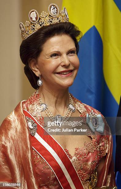 King Carl Gustaf And Queen Silvia Of Sweden Attend A State Dinner At The Hofburg In Vienna, Hosted By The Federal President Heinz Fischer And His...