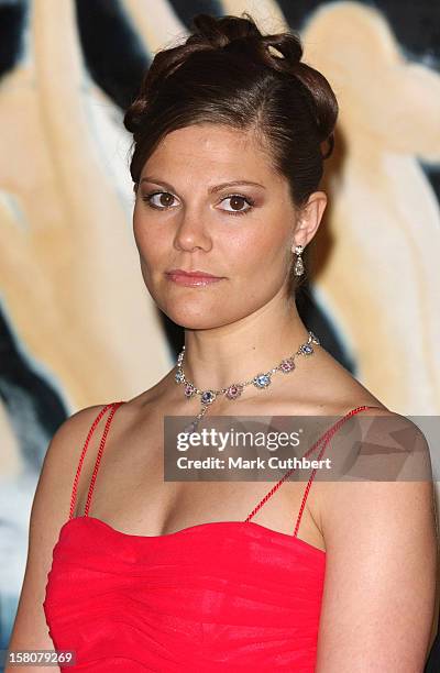 Crown Princess Victoria Of Sweden Attends A Gala Dinner During The Official Celebrations For Count Lennart Bernadotte'S 95Th & Countess Sonja...