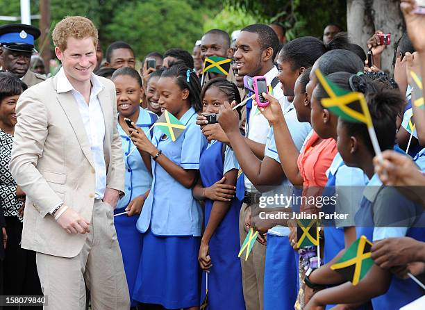 Prince Harry Visits The Bustamante Childrens Hospital, In Kingston. Jamaica.