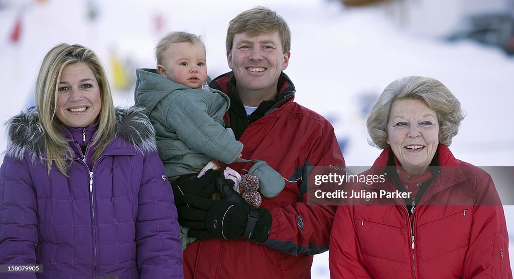 The Dutch Royal Family Skiing Holiday - Lech