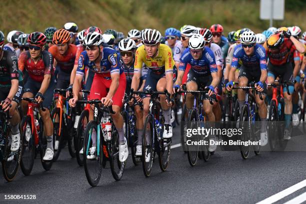 Michał Kwiatkowski of Poland and Team INEOS Grenadiers, Norbert Banaszek of Poland and Team Poland - Blue Best Polish Rider Jersey, Ilan Van Wilder...