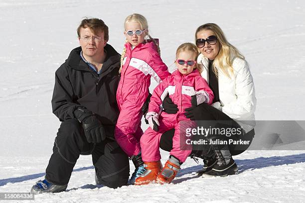 Prince Friso, And Princess Mabel Of Holland With Children,Countess Emma Luana , And Countess Joanna Zaria, Attend A Photocall With Members Of The...