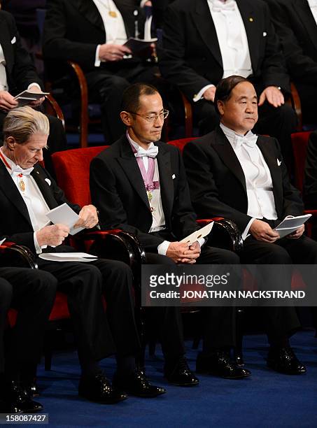 Nobel Physiology or Medicine laureates John B Gurdon of England , Shinya Yamanaka of Japan and the 2012 Nobel Literature Prize winner Mo Yan of China...