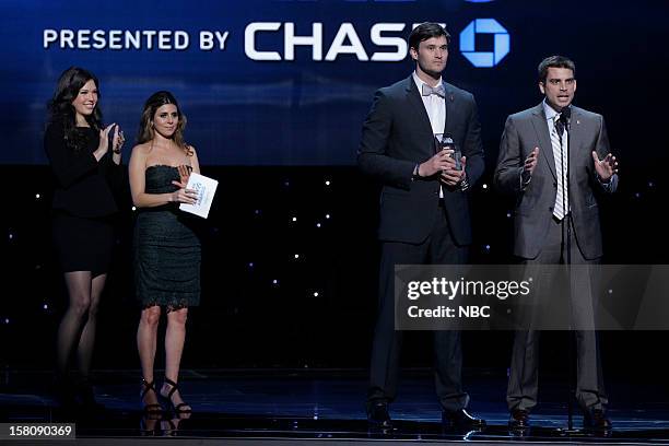 Pictured: Rachel Besser, Jamie-Lynn Sigler, Jacob Wood, William McNulty, Team Rubicon --