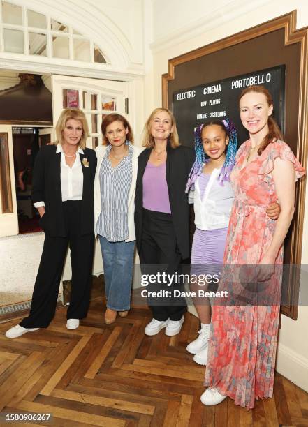 Joanna Lumley, MyAnna Buring, Mika Simmons, Ellie-Mae Siame and Georgina French attend a special screening of "My Week With Maisy" at The Electric...