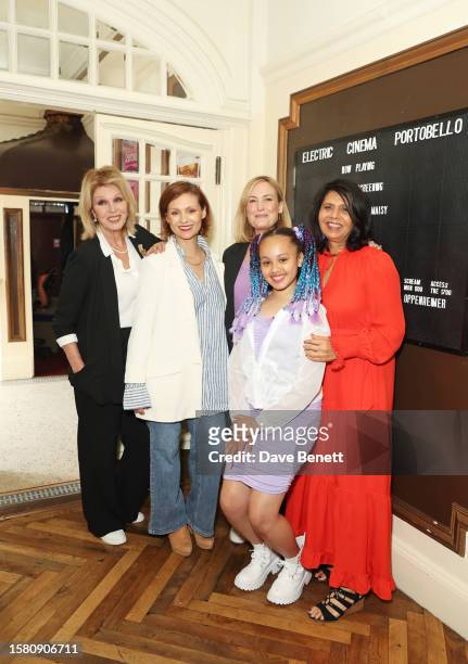 Joanna Lumley, MyAnna Buring, Mika Simmons, Ellie-Mae Siame and Geeta Nargund attend a special screening of "My Week With Maisy" at The Electric...