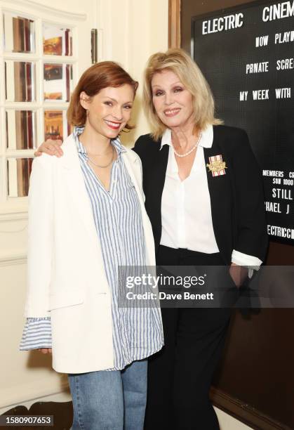 MyAnna Buring and Joanna Lumley attend a special screening of "My Week With Maisy" at The Electric Cinema on August 6, 2023 in London, England.