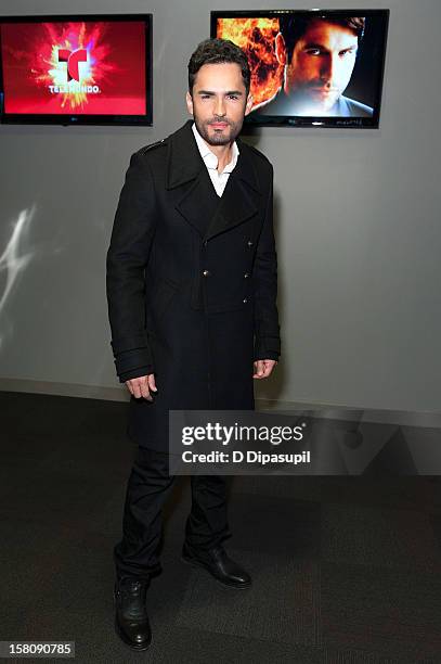 Actor Fabian Rios attends the NASDAQ Opening Bell Ceremony celebrating Telemundo Media's new brand campaign at NASDAQ MarketSite on December 10, 2012...