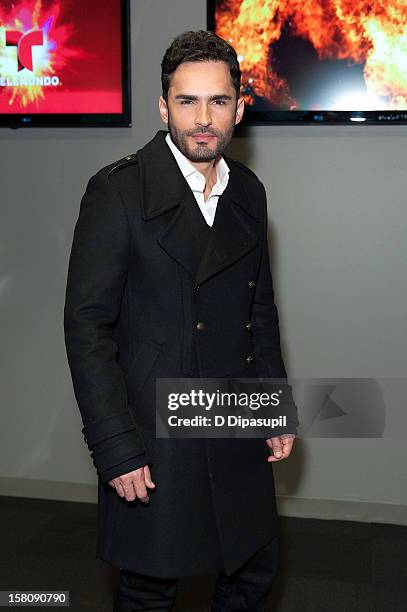 Actor Fabian Rios attends the NASDAQ Opening Bell Ceremony celebrating Telemundo Media's new brand campaign at NASDAQ MarketSite on December 10, 2012...