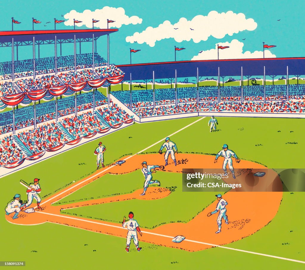 Baseball Game Graphics Baseball Game High-Res Vector Graphic - Getty Images