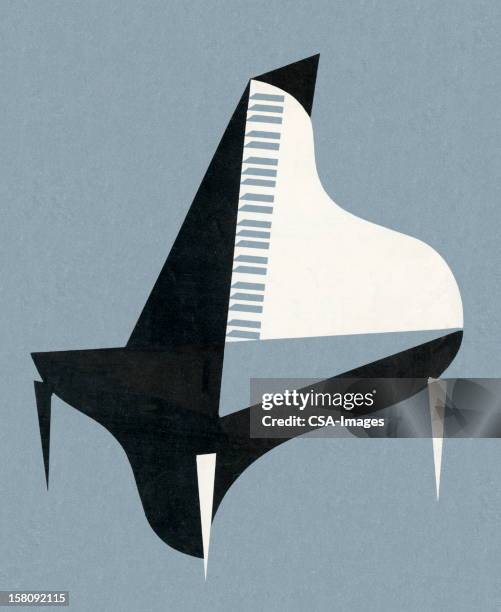grand piano - grand piano inside stock illustrations