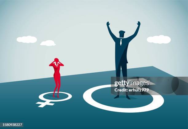 sex discrimination - gender symbol stock illustrations