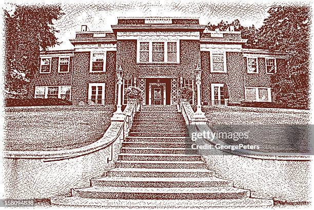 Home Auenansicht, Stock-Foto