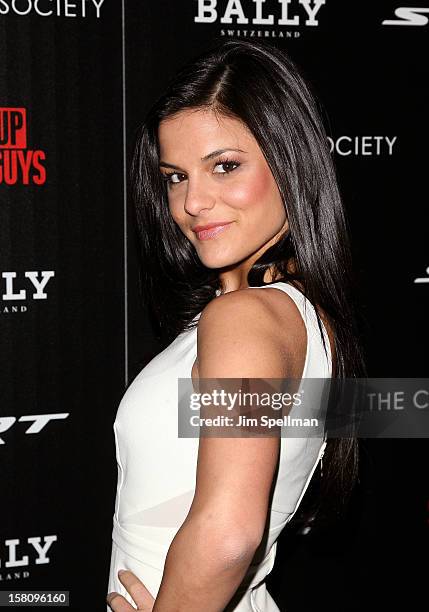 Courtney Galiano attends The Cinema Society With Chrysler & Bally premiere of "Stand Up Guys" at Museum of Modern Art on December 9, 2012 in New York...