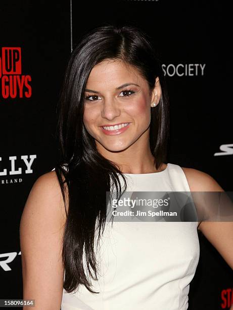 Courtney Galiano attends The Cinema Society With Chrysler & Bally premiere of "Stand Up Guys" at Museum of Modern Art on December 9, 2012 in New York...