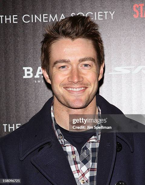 Robert Buckley attends The Cinema Society With Chrysler & Bally premiere of "Stand Up Guys" at Museum of Modern Art on December 9, 2012 in New York...