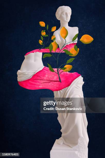 stockillustraties, clipart, cartoons en iconen met metaverse - sculptuur