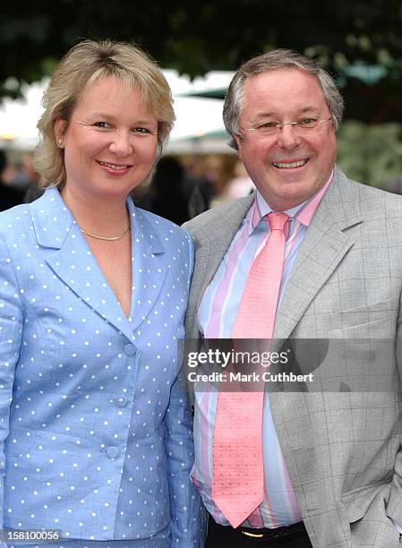 Richard Whiteley Attends David Frost'S Annual Summer Garden Party At His Home In London'S Chelsea. .