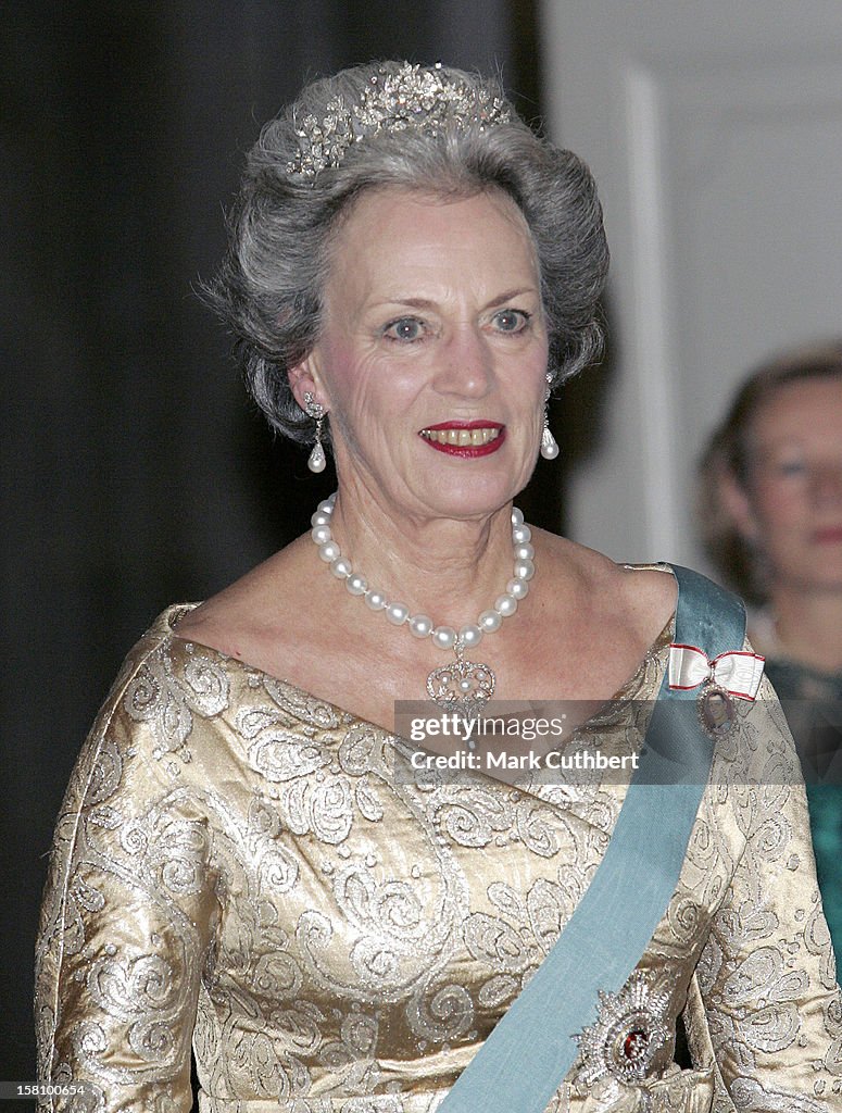 Danish Royals Attend A Dinner At Christiansborg Palace