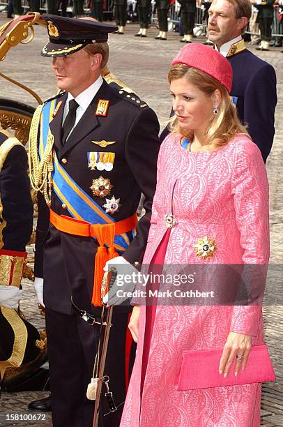 Crown Prince Willem Alexander & Crown Princess Maxima Attend The Prinsjesdag State Opening Of Parliament In The Hague. .