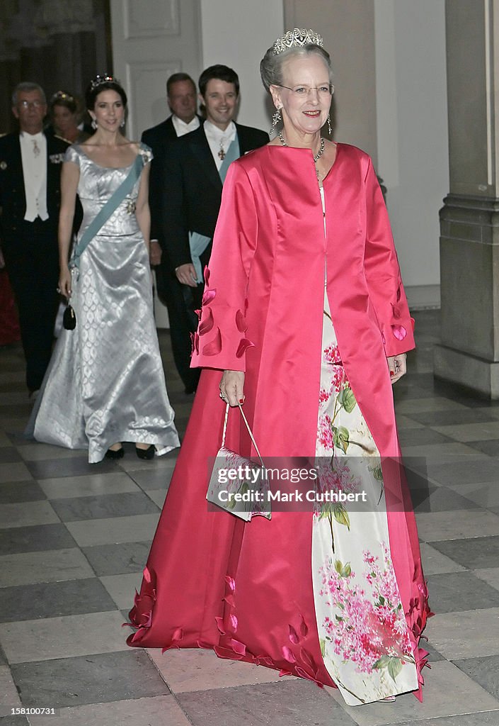 Danish Royals Attend A Dinner At Christiansborg Palace
