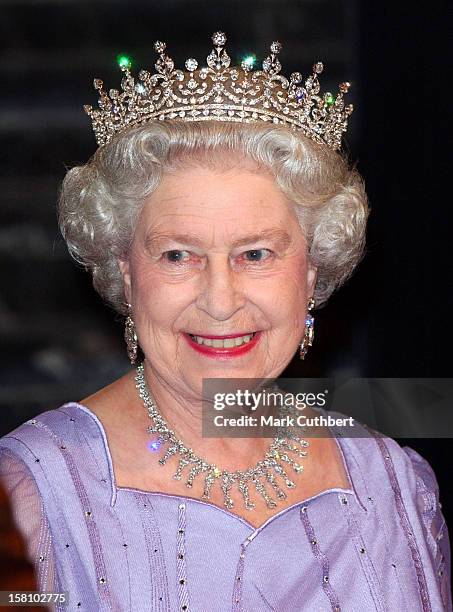 The Queen & Duke Of Edinburgh'S State Visit To Germany.State Banquet At The Zeughaus Palace In Berlin. .