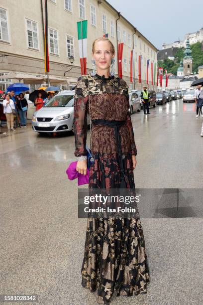 Eva Dichand attends the MacBeth Premiere during Salzburg Festival 2023 on July 29, 2023 in Salzburg, Austria.