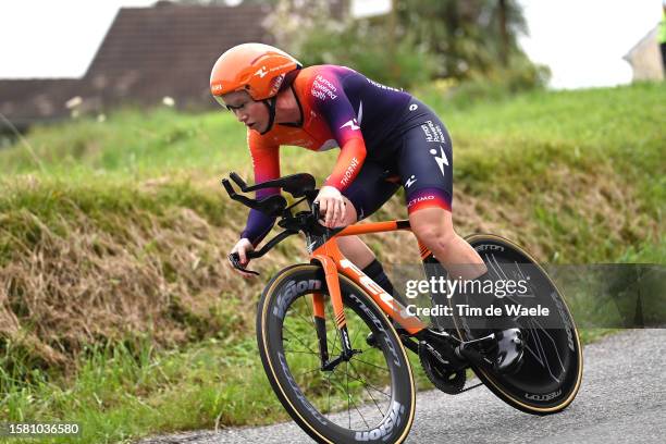 Marjolein Van 'T Geloof of The Netherlands and Team Human Powered Health sprints during the 2nd Tour de France Femmes 2023, Stage 8 a 22.6km...