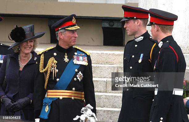 Prince Harry Commissioned As Second Lieutenant At His Passing Out Ceremony At The Sovereign'S Day Parade At The Royal Military Academy,...