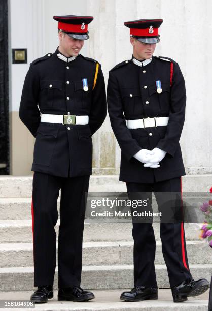 Prince Harry Commissioned As Second Lieutenant At His Passing Out Ceremony At The Sovereign'S Day Parade At The Royal Military Academy,...