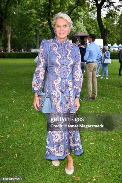 Stephanie von Pfuel attends the Dallmayr Cup 2023 at Galopprennbahn München on July 30, 2023 in Munich, Germany.