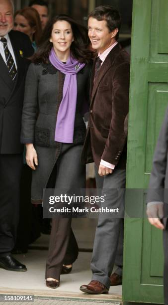 Crown Prince Frederik & Crown Princess Mary Of Denmark Visit The Danish Tramway Museum, Skjoldenaesholm, For The Presentation And Inaugural Ride Of...