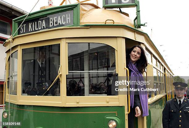 Crown Prince Frederik & Crown Princess Mary Of Denmark Visit The Danish Tramway Museum, Skjoldenaesholm, For The Presentation And Inaugural Ride Of...