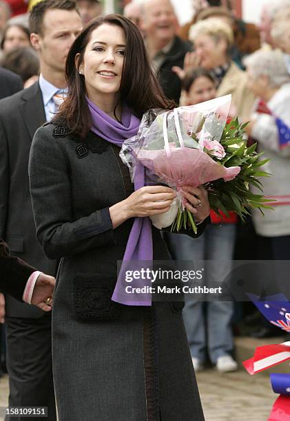 Crown Prince Frederik & Crown Princess Mary Of Denmark Visit The Danish Tramway Museum, Skjoldenaesholm, For The Presentation And Inaugural Ride Of...