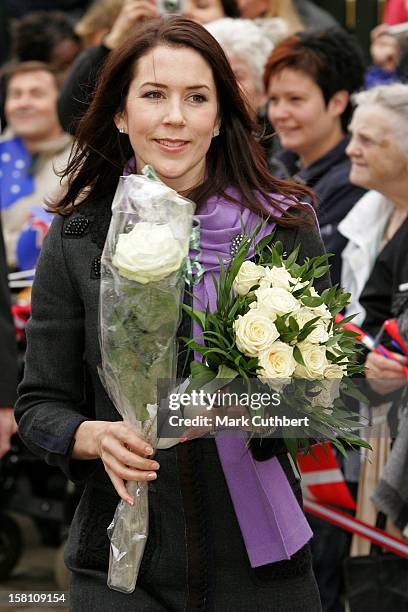 Crown Prince Frederik & Crown Princess Mary Of Denmark Visit The Danish Tramway Museum, Skjoldenaesholm, For The Presentation And Inaugural Ride Of...