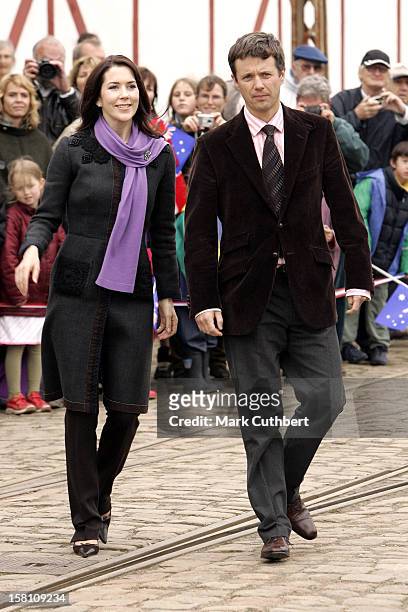 Crown Prince Frederik & Crown Princess Mary Of Denmark Visit The Danish Tramway Museum, Skjoldenaesholm, For The Presentation And Inaugural Ride Of...