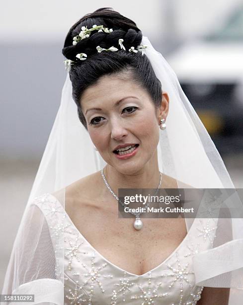 The Wedding Of Princess Alexandra Of Denmark & Martin Jorgensen At Oster Egede Church, Near Fakse In Denmark .