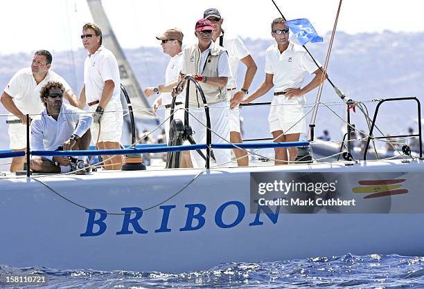 King Juan Carlos During The 2005 Copa Del Rey Regatta In Palma De Mallorca. .