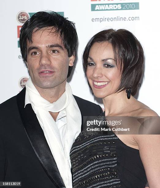 Ramin Karimloo And Mandy Karimloo Arrive At The Jameson Empire Film Awards 2010 Held At The Grosvenor House Hotel In Central London.