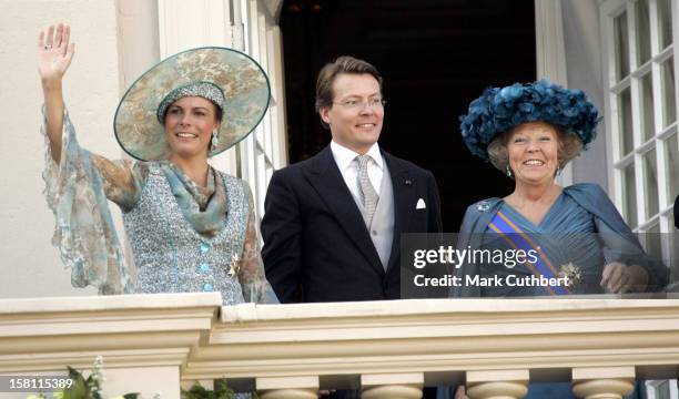 Queen Beatrix, Prince Constantijn & Priness Laurentien Of Holland Attend The Prinsjesdag Prince'S Day State Opening Of Parliament In The Hague. .