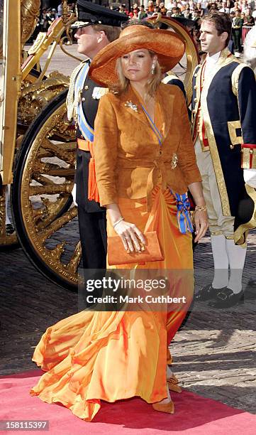 Crown Princess Maxima Of Holland Attends The Prinsjesdag Prince'S Day State Opening Of Parliament In The Hague. .