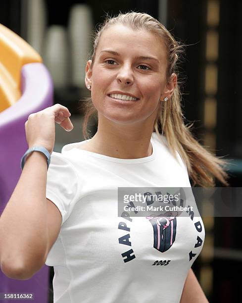 Coleen Mcloughlin Officially Launches National Jeans For Genes Day 2005 At London'S Great Ormond Street Hospital.