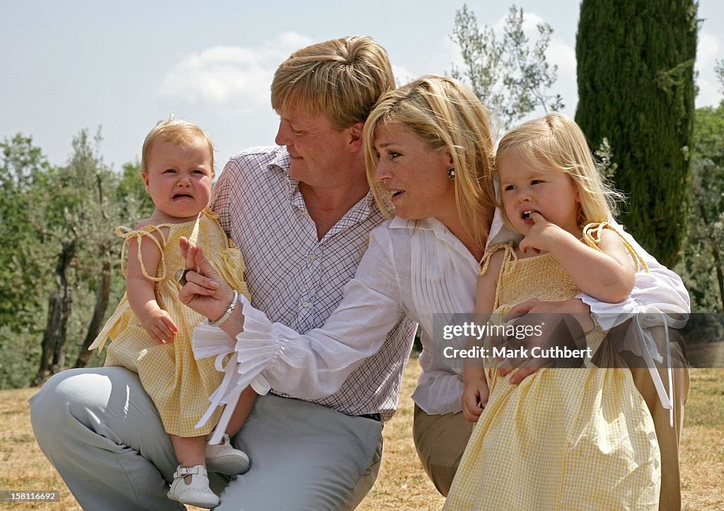 Dutch Royals On Holiday In Italy