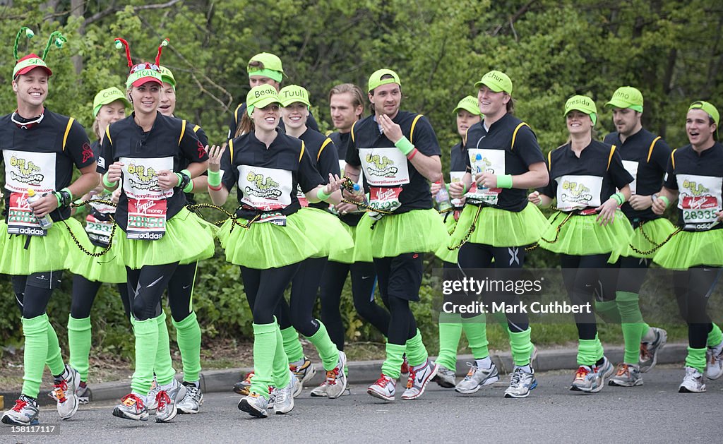 Celebrities At Virgin London Marathon