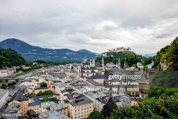General view of Salzburg during the MacBeth Premiere during Salzburg Festival 2023 on July 29, 2023 in Salzburg, Austria.