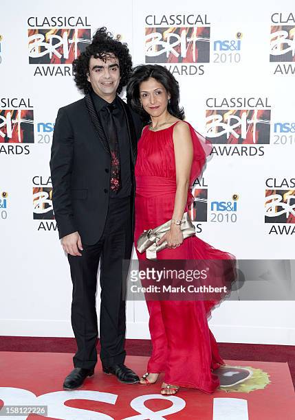 Lucia Villazon And Rolando Villazon Arrive For The Classical Brit Awards At The Royal Albert Hall In London.