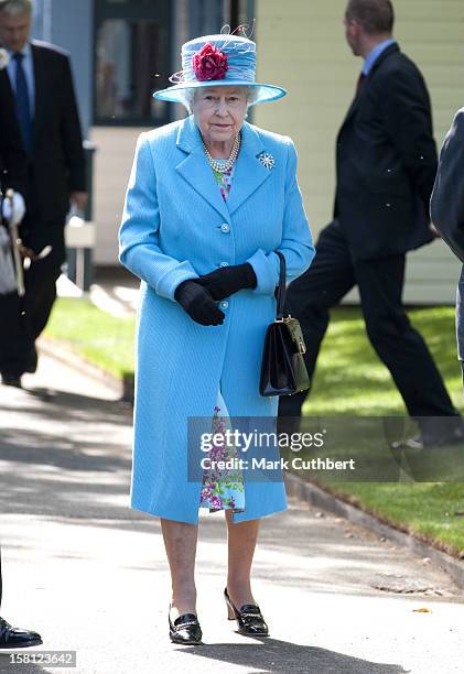 Her Majesty The Queen, Accompanied By The Duke Of Edinburgh Visit Northstead Manor Gardens Open Air Theatre Where They Viewed A Short Performance.