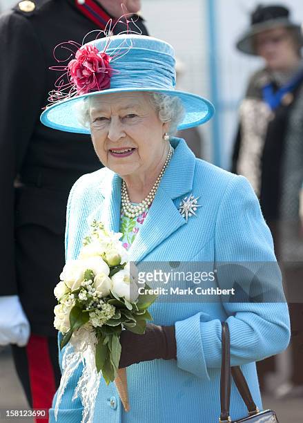 Her Majesty The Queen, Accompanied By The Duke Of Edinburgh Visit Northstead Manor Gardens Open Air Theatre Where They Viewed A Short Performance....