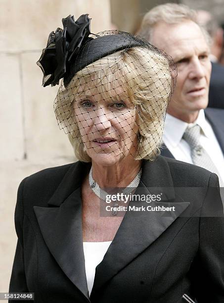 Annabel Elliot Attends A Memorial Service For Major Bruce Shand At St Paul'S Church In London'S Knightsbridge. .