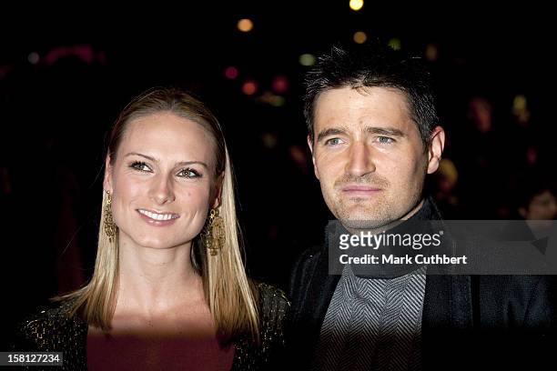 Tom Chambers And Clare Harding Arriving For The World Premiere And Royal Film Performance Of The Lovely Bones At The Odeon Leicester Square, London.